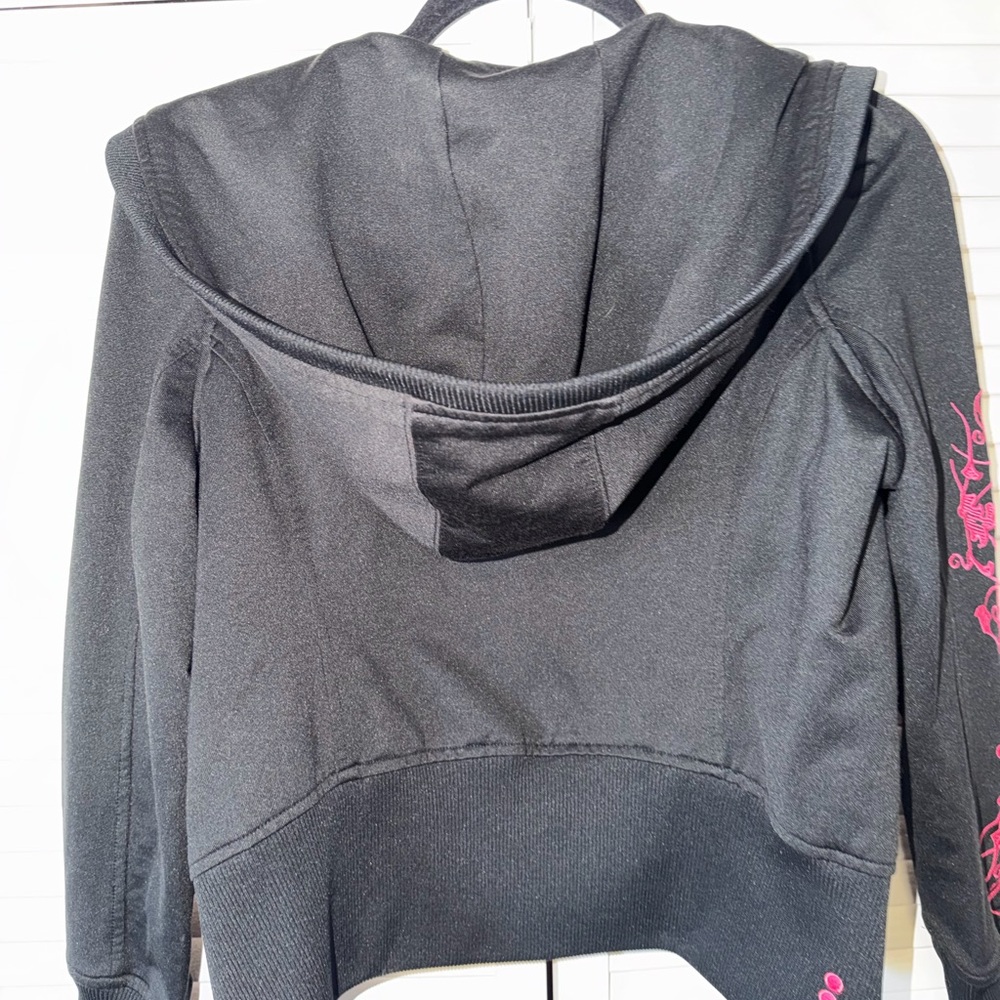 Vintage COOGI Black Hoodie with Pink Embroidery - Picture 4 of 4